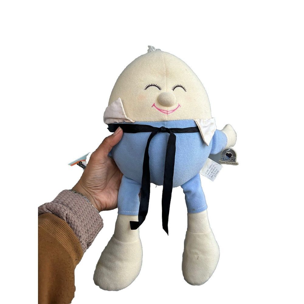 Humpty Dumpty Vintage Plush 1984 Korea - by Graphics International 15" With Tag - Picture 2 of 4